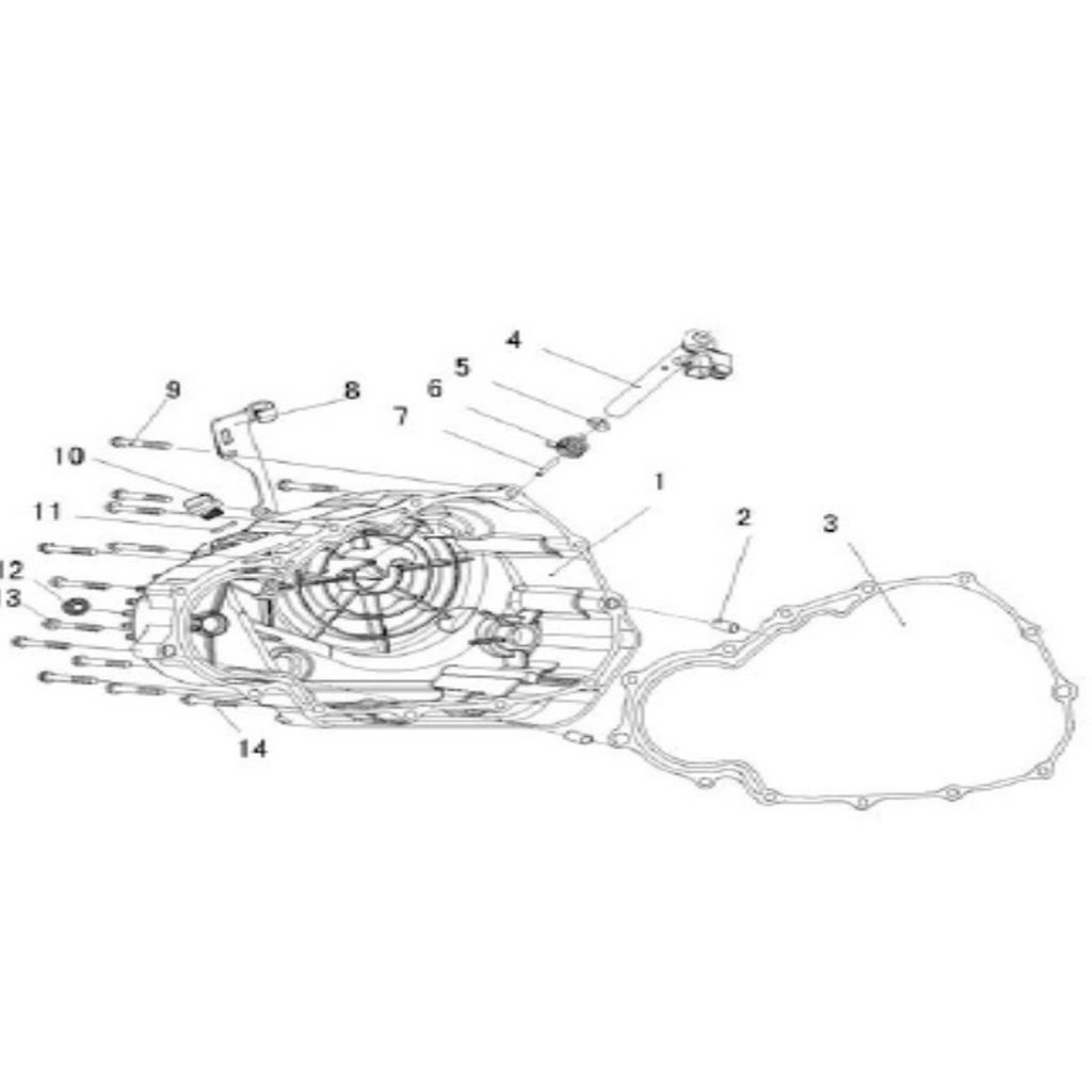 ASYA AS250 (250-MJR) DEBRIYAJ ALT LEVYESI #AS250-MJ E0404